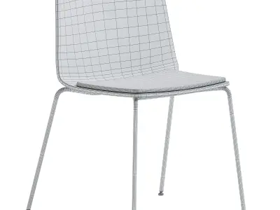 Wooden Upholstered Chair Rama by Kristalia 3D model