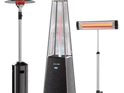 Outdoor heaters 3D model
