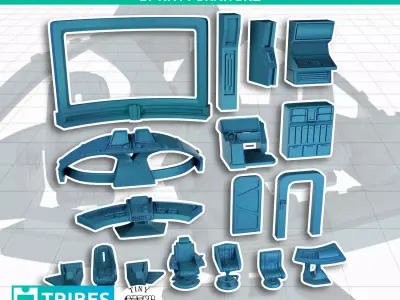 Spaceship Bridge 3D print model