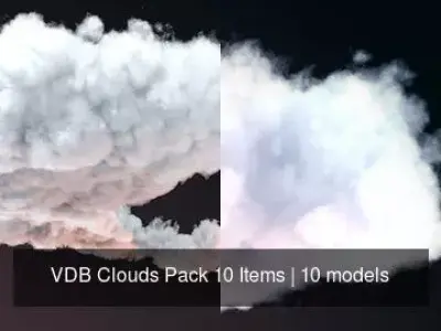 VDB Clouds Pack 10 Items