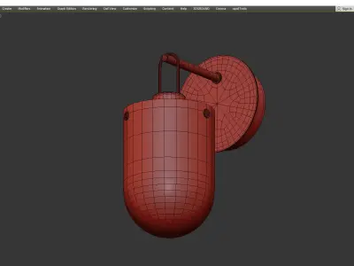 SIVAN WALL SCONCE Low-poly 3D model