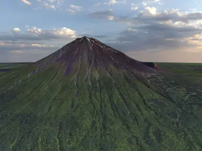 Mount Fuji Multipurpose Terrain Model 3D model