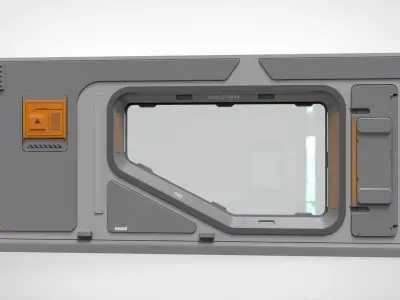 sci-fi Architecture kitbash 32 3D model