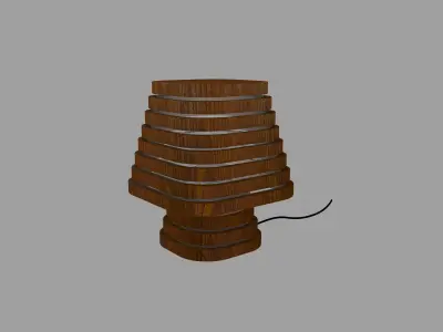 Wooden Lamp  3D print model