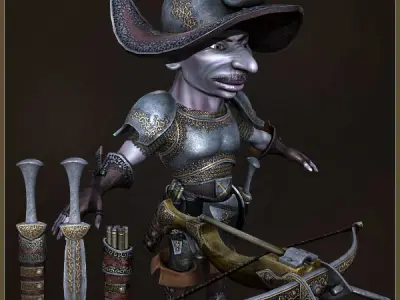 GNOMES ARMY  Light Version Low-poly 3D model