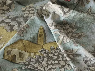 Fabric Zoffany Verdure 4k PBR Texture