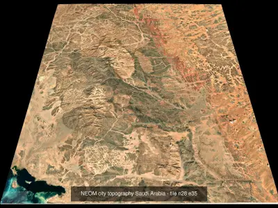 NEOM the LINE LIMITS topography Collection 3D Model Pack