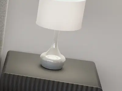 Table Lamp BODHI THOMAS NICKEL and DARK GREY Free 3D model