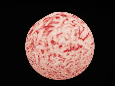 Raw Ground Beef Low-poly 3D model