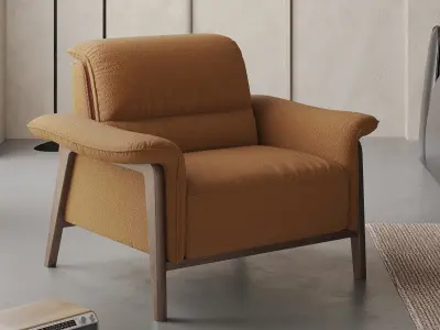Mid Century interior scene  3D model shop