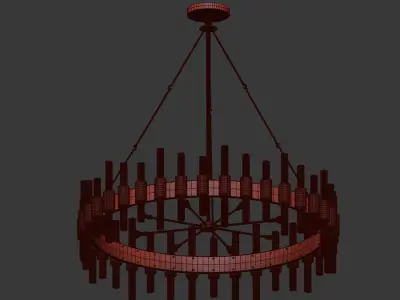 4 Ceiling Light Collection 3D model