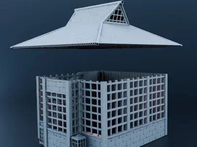 Japanese house 3D print model