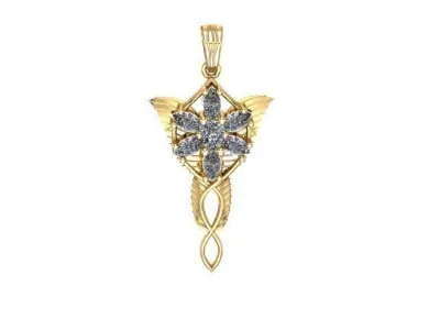 Ready to print jewelry pendant 3D print model
