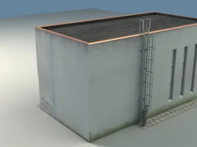 Workshop building model 3D model