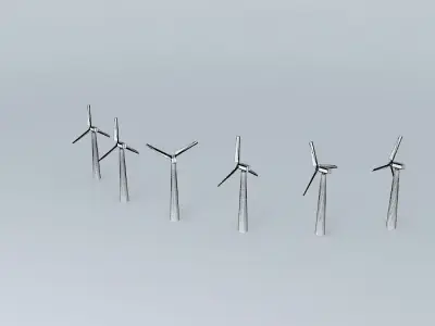 Wind turbines Free 3D model