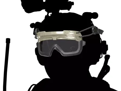 OPS CORE STEP IN PROTECTION GOGGLES Low-poly 3D model