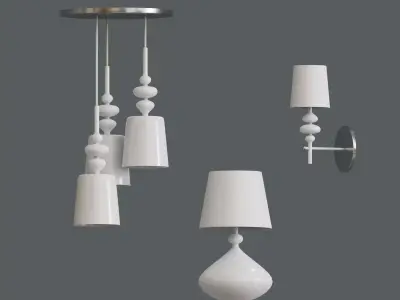 Set White Light 3D model