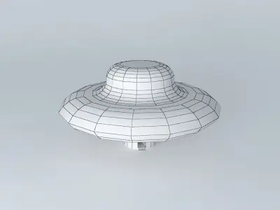UFO with interior Free 3D model