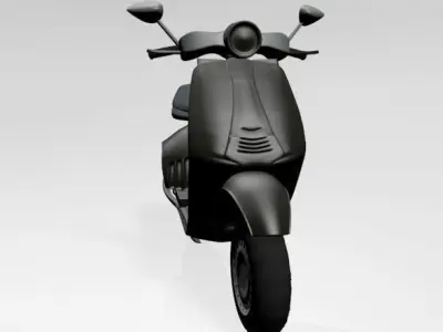 Vespa Scooter 01 3D model