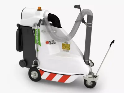 Electric Vacuum for Urban and Industrial Waste Low-poly 3D model