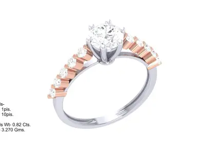  Women Ring MTL 3dm STL OBJ FBX Details 3D print model 53