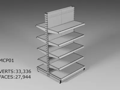 High Detail - Complete Supermarket 3D model