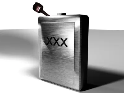 Spy Flask Low-poly 3D model