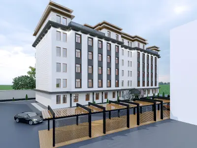 Classic building exterior 3D model