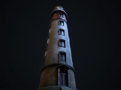 Lighthouse Low-poly 3D model