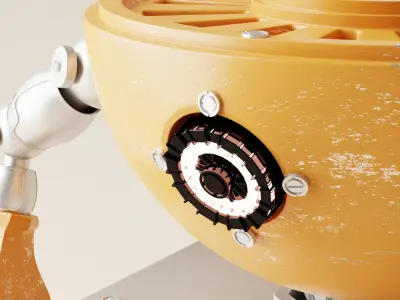 Robot V13 Low-poly 3D model