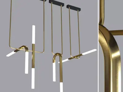 Porcelain bear unveils lighting Low-poly 3D model