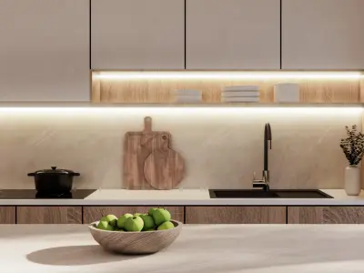 Modern kitchen  3D model shop