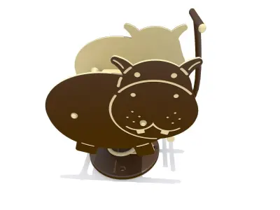 Hippo Rider Playground 3D model