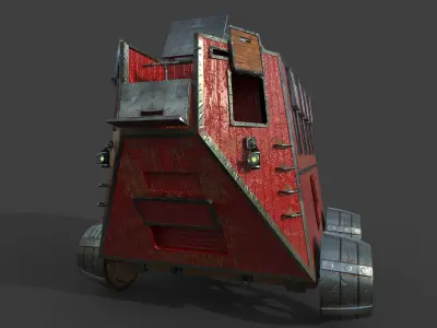 Carriage steampunk  3D model