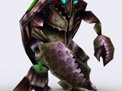 3DRT - Warbeast Monster - Cratle Low-poly 3D model