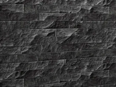 Stone wall slate 3D model
