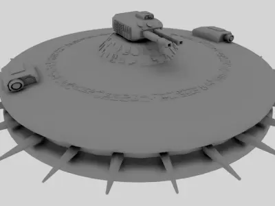 Science-fiction drone 3D model