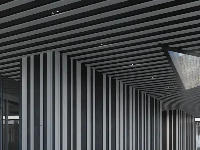 Company Lobby Hyundai 3D model