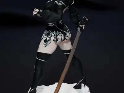 2B - Divergent Battler outfit from Nier reincarnation 3D print model