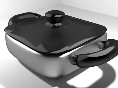 Cookware - Casserole pans 3D model