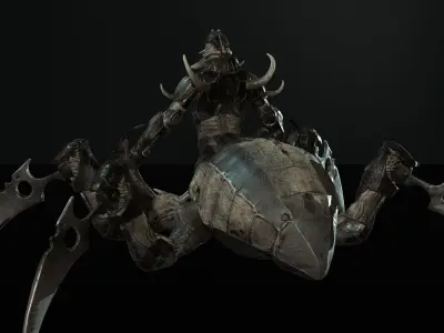 Pavuk Low-poly 3D model