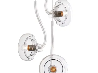 Ikebana 3-Light Pendant Lamp by Romani Saccani Architetti 3D model