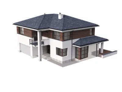 Villa 02 House Cottage 3D model