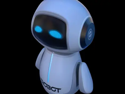 Cartoon Baby Robot 3D model