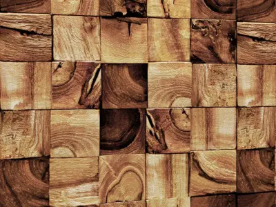 Wood panel 3D  1 3D model