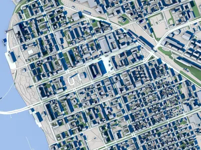 Vaasa City Finland 3D model