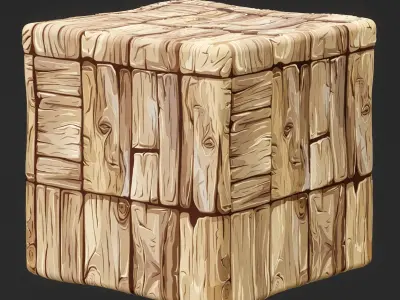  Stylized Wood Seamless Texture  Texture