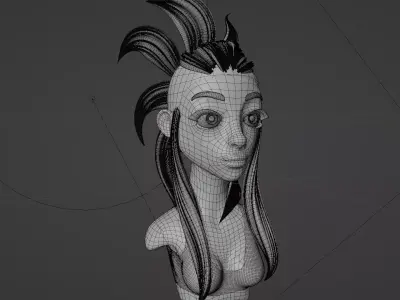 female bust  3D model