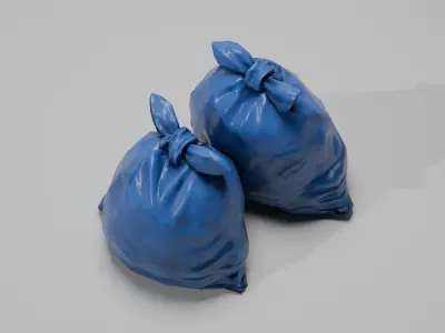 TRASH BAG Low-poly 3D model purchase