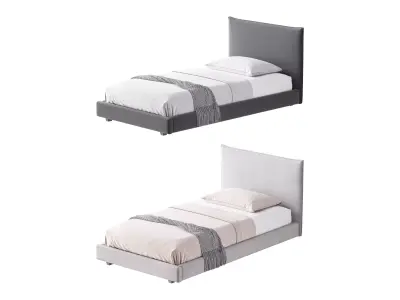 Fasde grey bed 3D model